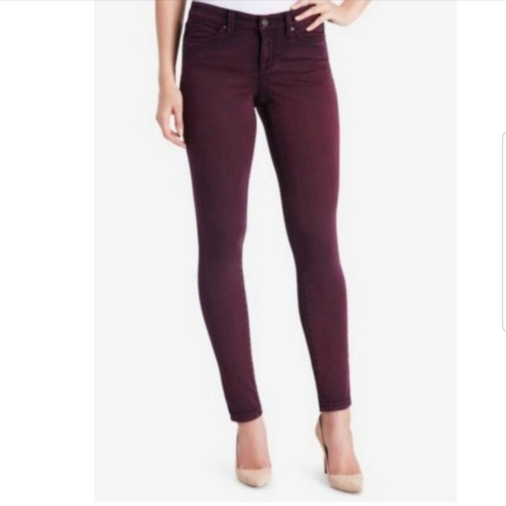 Vintage America Jeans Burgundy Skinny Jeans Size 8/29 Denim